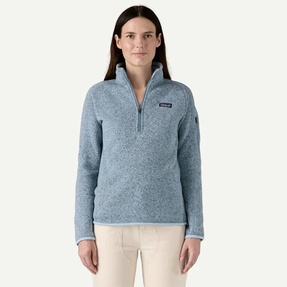 Patagonia Women's Better Sweater 1/4-Zip Fleece- Fleck Blue Xxs - Picture 2 of 3